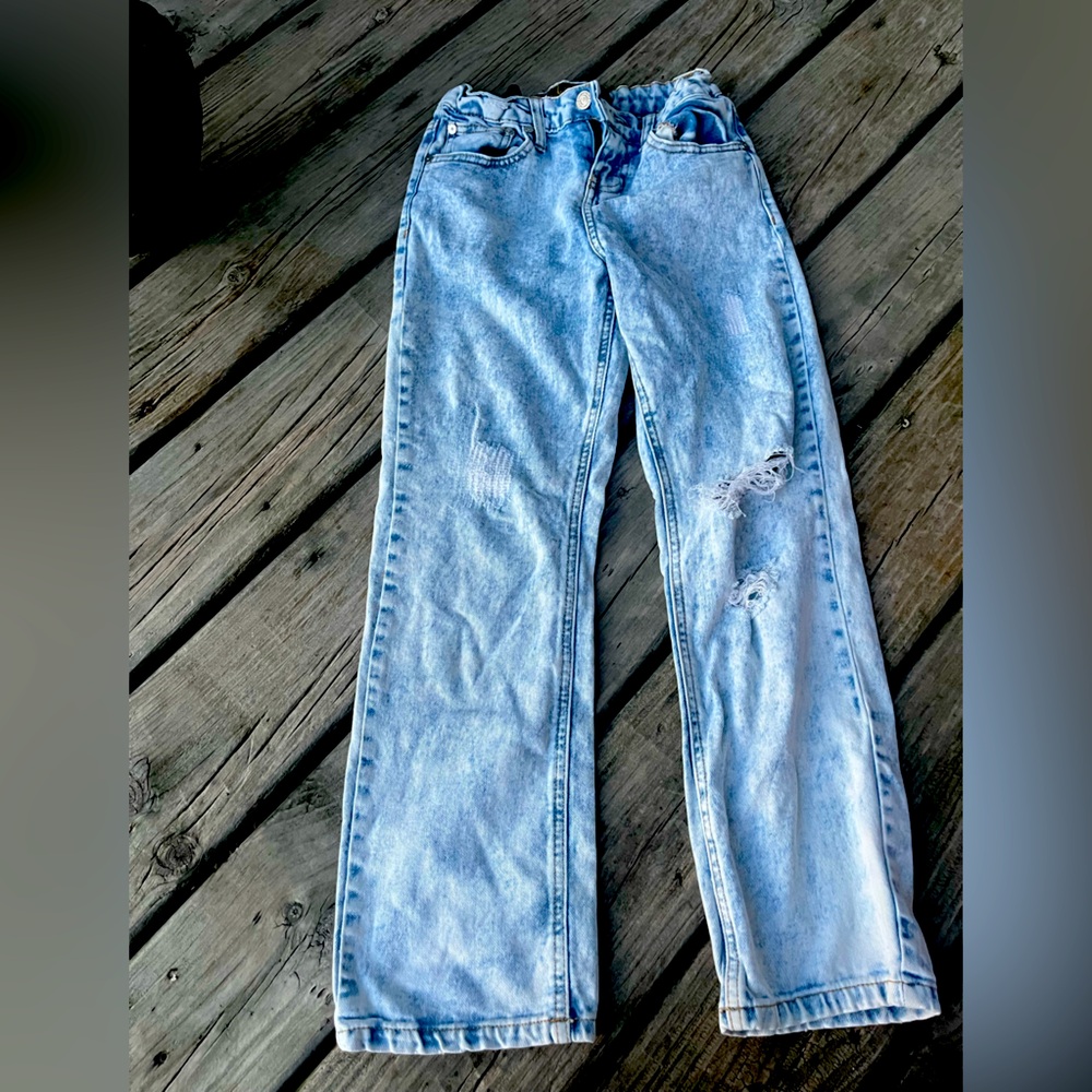 Indigo Rein Light Blue StoneWash Denim Jeans Girls Size 10